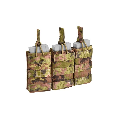 TRIPLE OPEN MAGAZINE POUCH FOR 6 MAGAZINE 5.56